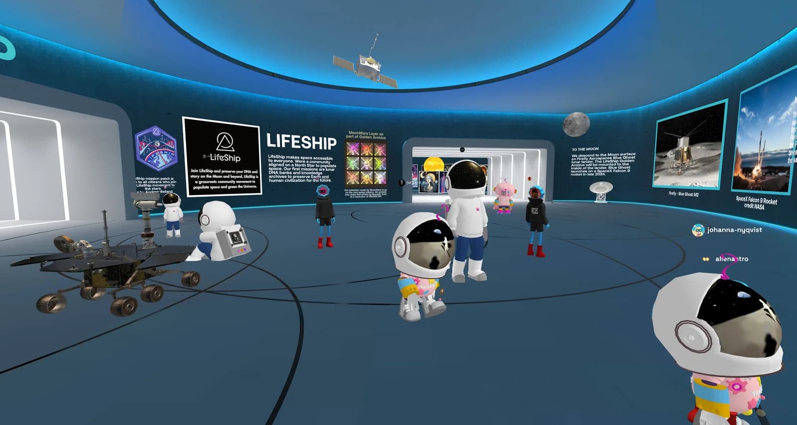 MoonMars in the metaverse